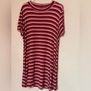 Wild Fable Red and White Striped Dress